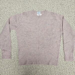 Vintage 80s Lacoste Izod Pink-Blend Virgin Wool Sweater - Women’s Small